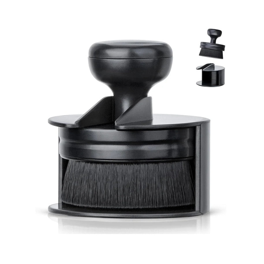 Tire Shine Applicator with Stand for Auto Detailing Cleaning Service (Black)