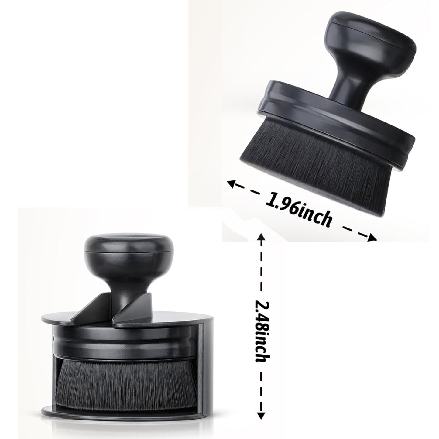 Tire Shine Applicator with Stand for Auto Detailing Cleaning Service (Black)
