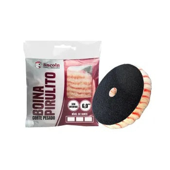 Wool Pad for Heavy Cutting 6" - Orbital Polisher - Lincoln