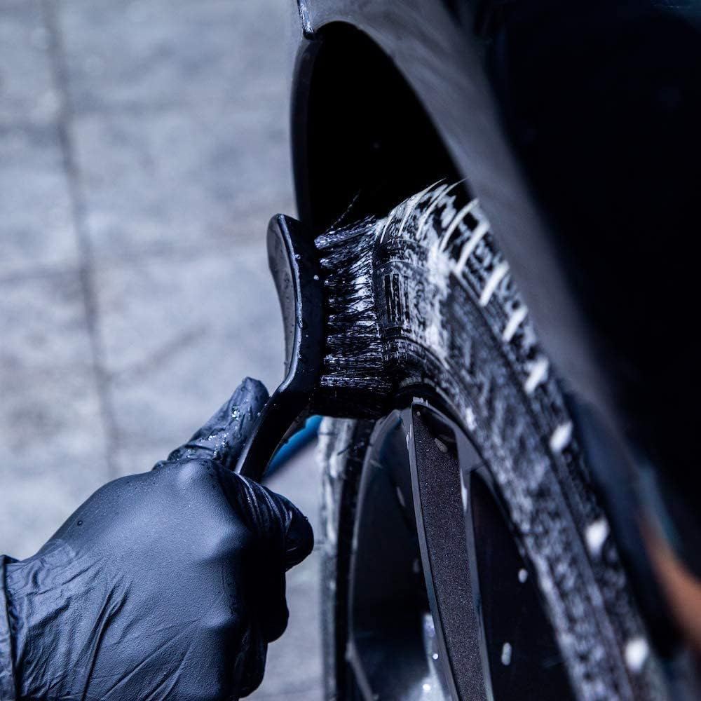 Nylon Tire Brush - Size 8.5" - Black/Black