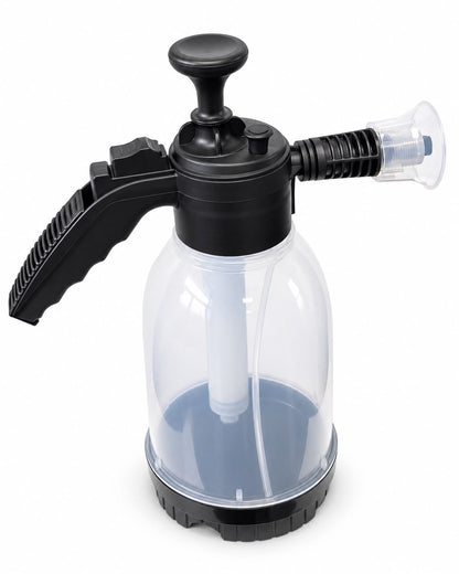 Snow Foam Pump Sprayer 2L/67oz - Handheld - Auto Detailing - Black/Cristal