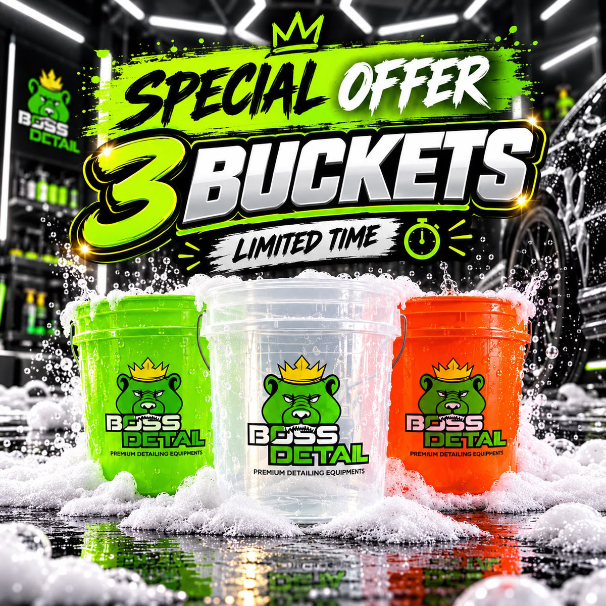 3 Detailing Bucket - 4.76 Gal.