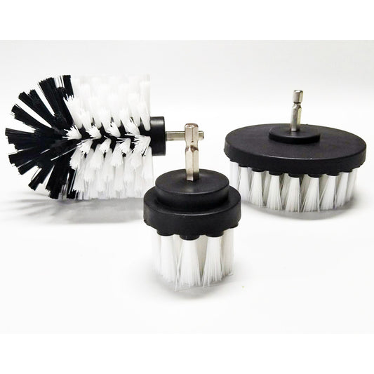 Drill Brush Car Detailing Attachment Set - 3 Piece Scrubber Brush Kit