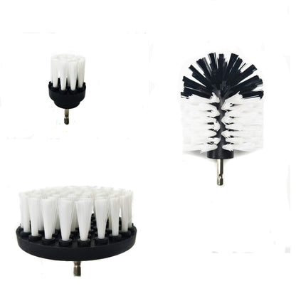 Drill Brush Car Detailing Attachment Set - 3 Piece Scrubber Brush Kit