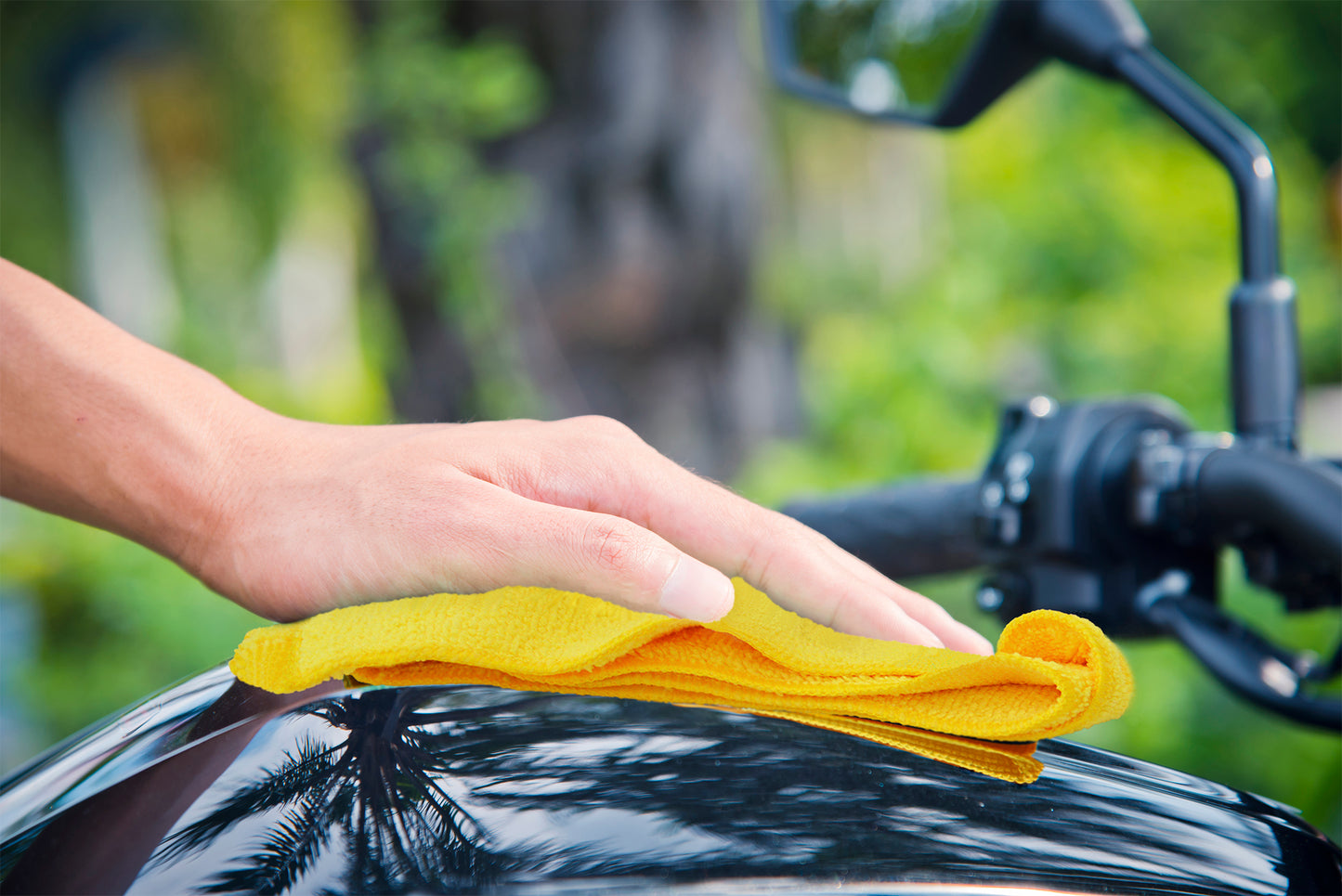 Microfiber Towels for Cars Premium - Yellow - 16×16" - 10 un