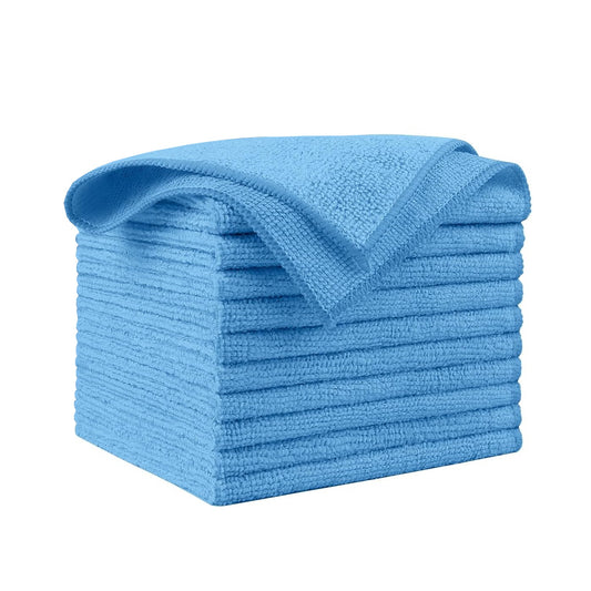 Microfiber Towels for Cars Premium - Blue - 16×16" - 10 un