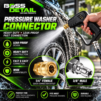 High Pressure Washer Water Gun, Quick Connect 3/8"