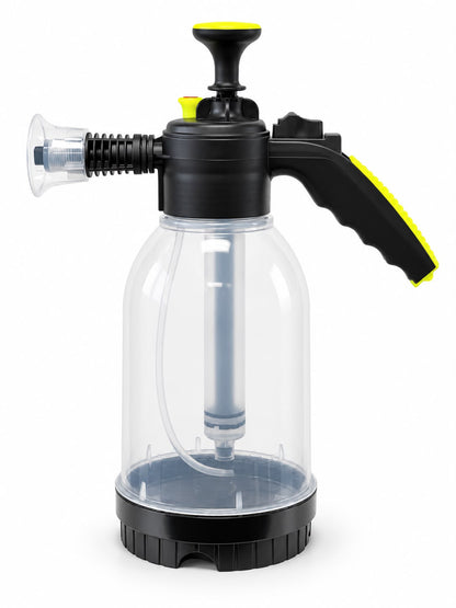 Snow Foam Pump Sprayer 2L/67oz - Handheld - Auto Detailing - Yellow/Cristal