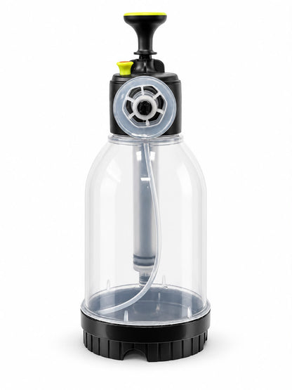 Snow Foam Pump Sprayer 2L/67oz - Handheld - Auto Detailing - Yellow/Cristal