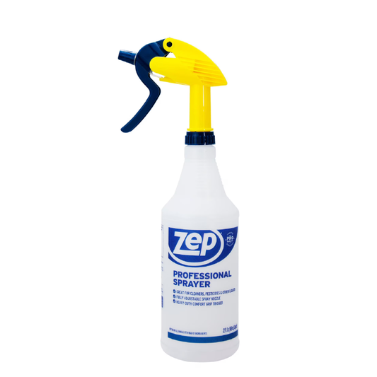 Zep Professional Plastic Spray Bottle, 32 fl oz